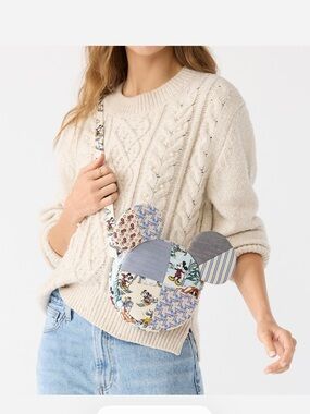 NWT rare Vera Bradley Disney Patchwork Mickey Ear Crossbody Bag